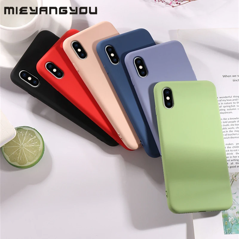 Для funda iphone 6 6s 7 plus 8 plus чехол матовый тонкий мягкий термополиуретановые Чехлы для iphone 7 plus 8 plus X Xr Xs максимальный чехол Coque
