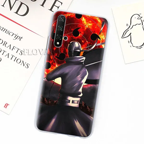 004 Чехлы для телефонов с аниме Наруто Акацуки для huawei Y5 Y6 Y7 Y9 Honor 20 Lite 8X 9X Pro View 20 жесткий чехол - Цвет: 004