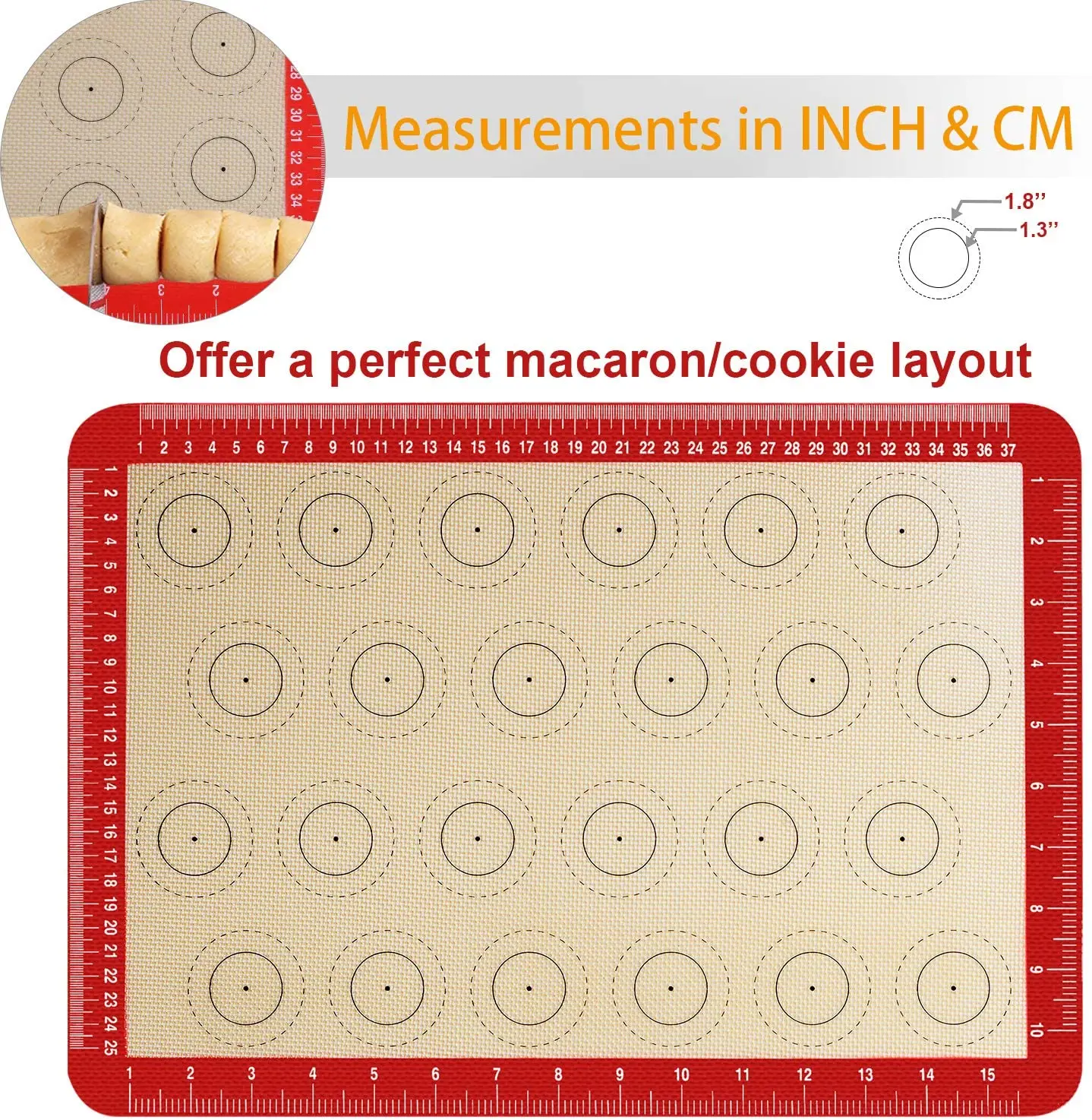 Macaron Silicone Baking Mat Pad Carpet 40x30/60x40 Non-stick Oven Cooking Dough Rolling Mat Tool Bakeware Pastry Accessories