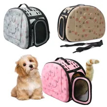 Сумка для переноски собак Портативный кошки сумки складная дорожная сумка щенок переноски сетчатые Наплечные сумки для животных, Размеры S/M/L