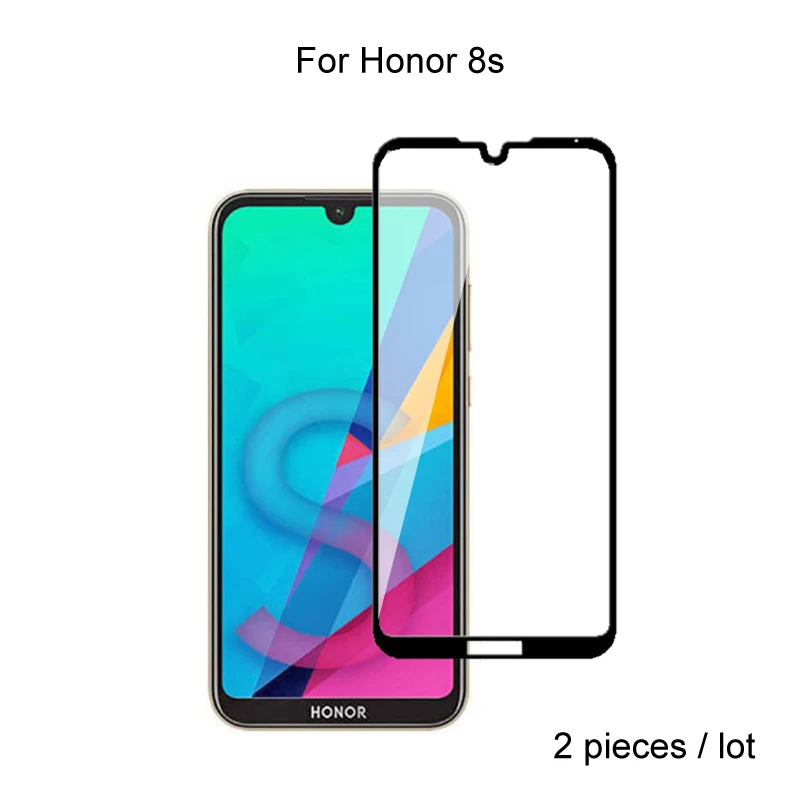

2pcs Full Cover Tempered Glass For Huawei Honor 8s Tempered Glass Screen Protector Protective Glass For Huawei Honor 8s