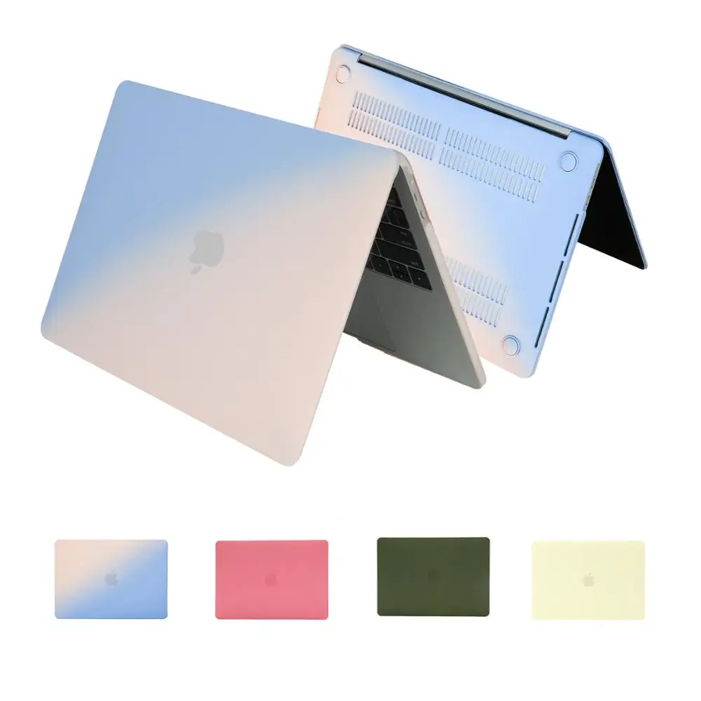 Новый цветной Матовый Жесткий Чехол для ноутбука Macbook Pro retina Air 13 A1466 12 11 6 дюйма