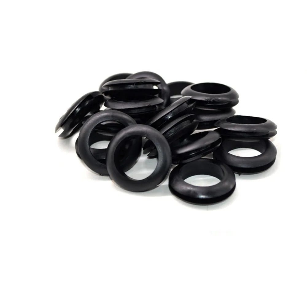 25mm Wiring And Blanking Grommets Rubber Open Grommet O Ring Cable Bung ID 4mm