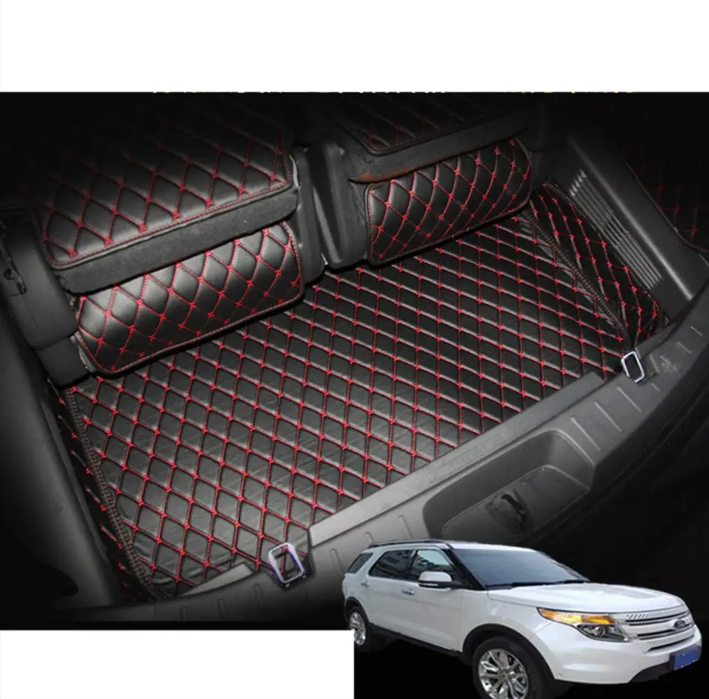 Роскошный кожаный коврик для багажника автомобиля Грузовой Коврик ford explorer 2011 2012