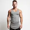 Solid Bodybuilding Tank Tops Men Gym Workout Fitness sleeveless shirt Male Summer Cotton Undershirt Casual Singlet Vest Clothes ► Photo 1/6