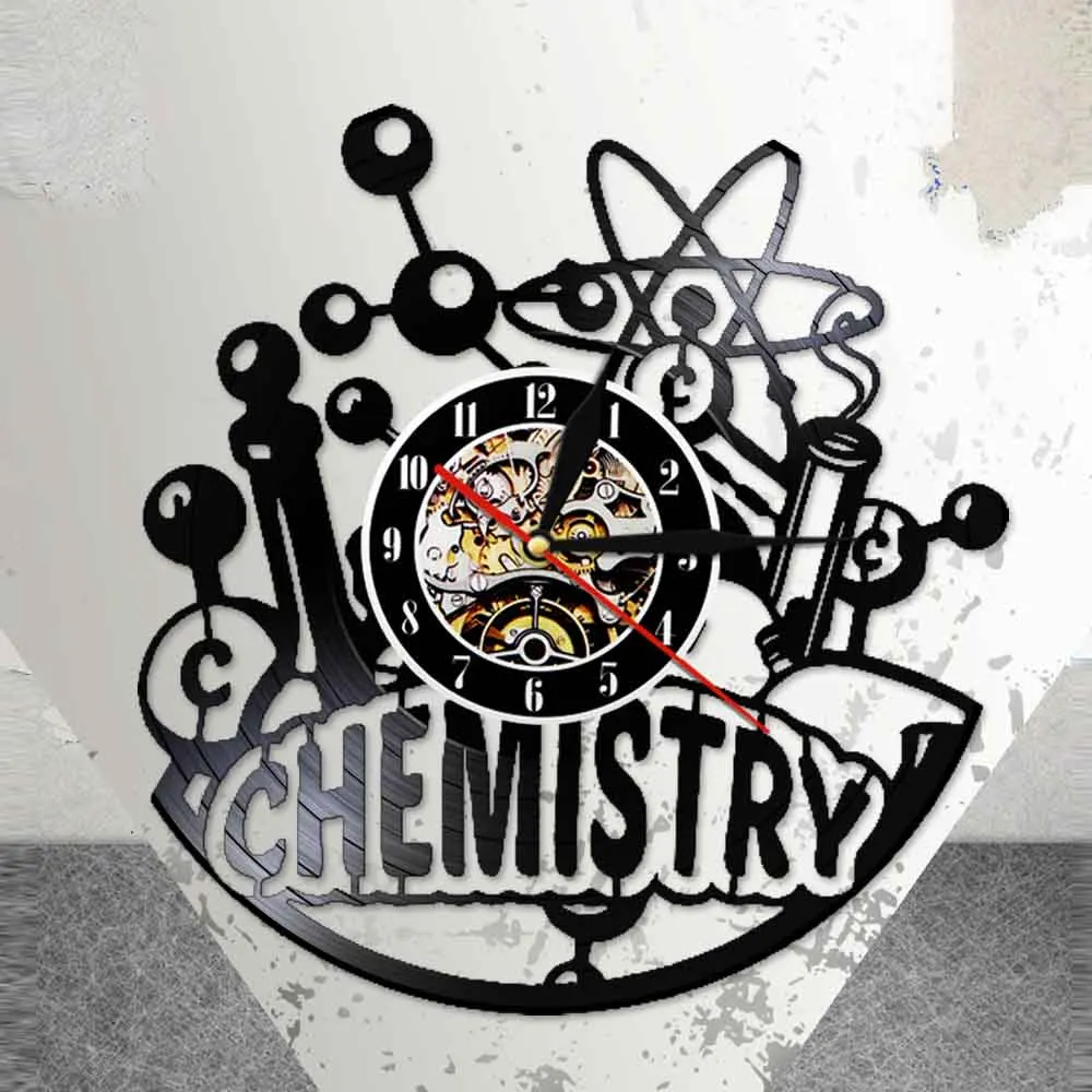 Настенные часы Chemisty Laser Cut Longplay 3D Deco светодиодный настенный светильник для