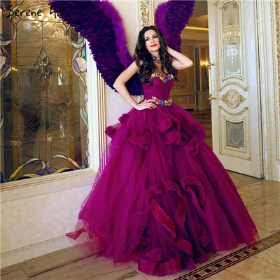 magenta wedding dress