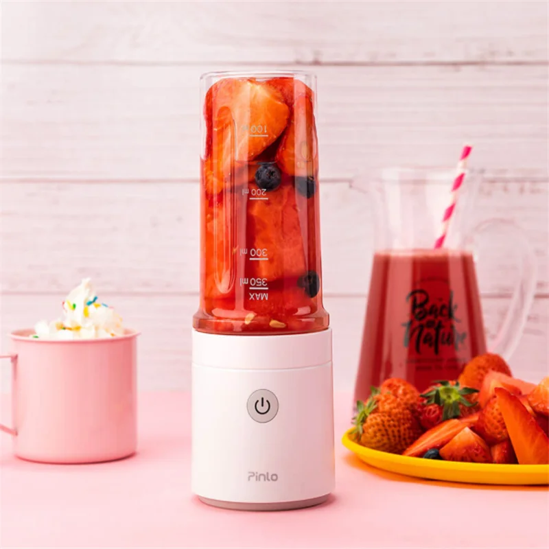 Xiaomi Pinlo 350 мл соковыжималка для фруктов, портативная машина для фруктов и овощей, USB перезаряжаемая соковыжималка для извлечения сока, чашка для домашнего путешествия