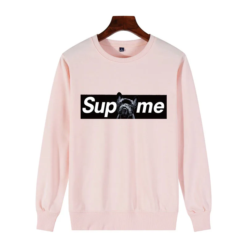 

Women Cotton Casual Sweatshirt Spoof new social dog street brand letters Print Harajuku Pullover Office Lady Streetwear Clothes