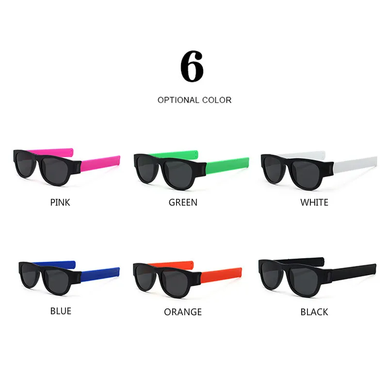 Поляризованные солнцезащитные очки для мужчин и женщин, спортивные складные солнцезащитные очки унисекс, цветной браслет, зеркальные Мужские солнцезащитные очки для вождения, дизайнерские