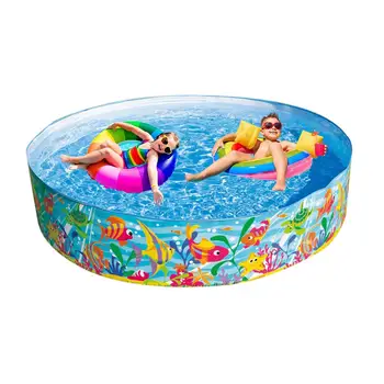 

Portable Swimming Pool Hard Plastic Large Multi-person Paddling Pool Water Fun Kiddie Pools For Home Courtyard