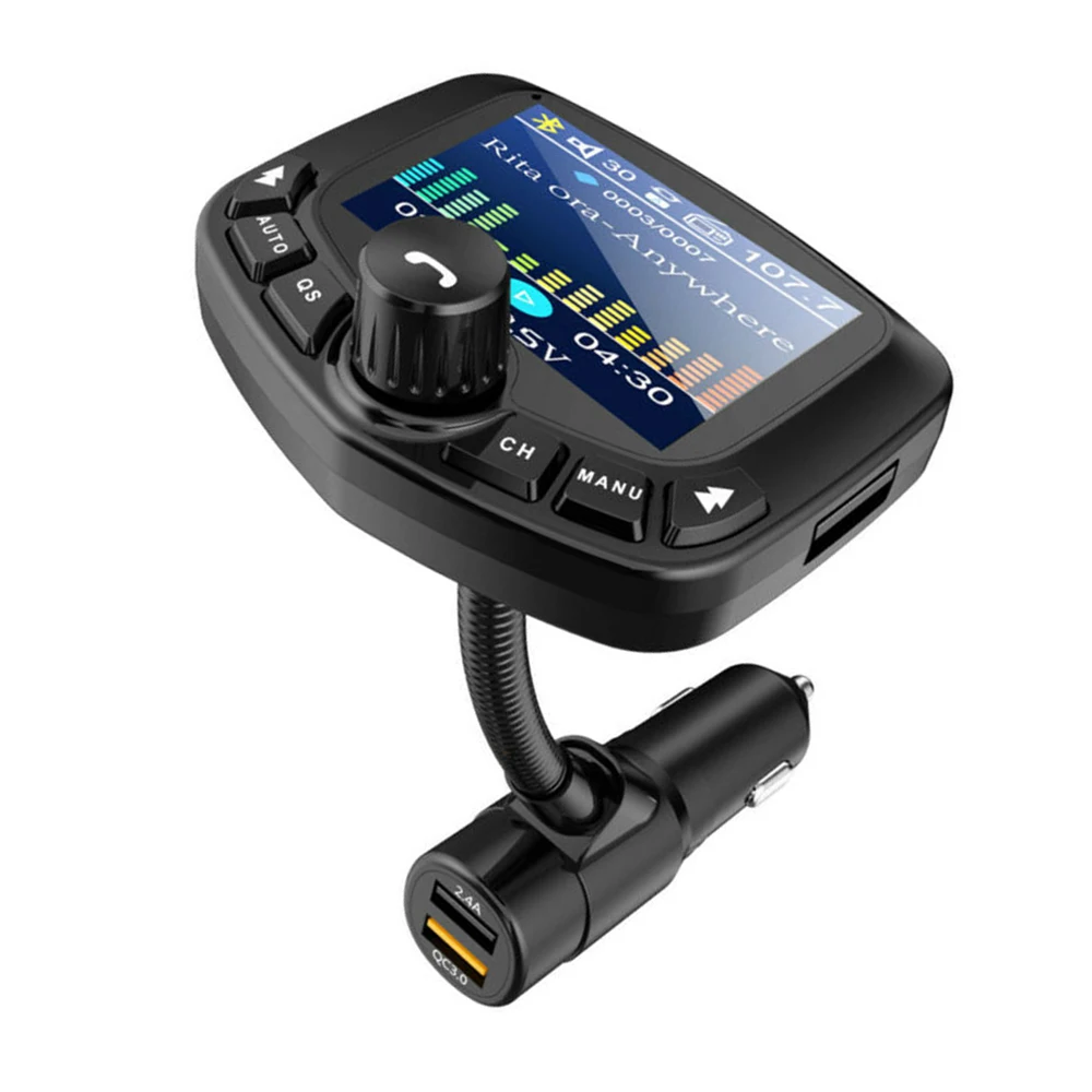1* Bluetooth V4.0 EDR беспроводной стерео MP3 fm-передатчик Hands Free USB зарядное устройство