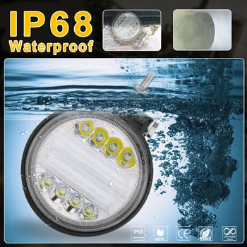 

Shockproof LED Lights 2pcs 4 inch Round Working lamp Spot Driving Headlight Fog