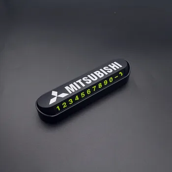 

Car Styling Temporary Parking Card Phone Number Card Plate Park Stop For Mitsubishi l200 outlander 3 lancer 10 pajero 2 4 galant
