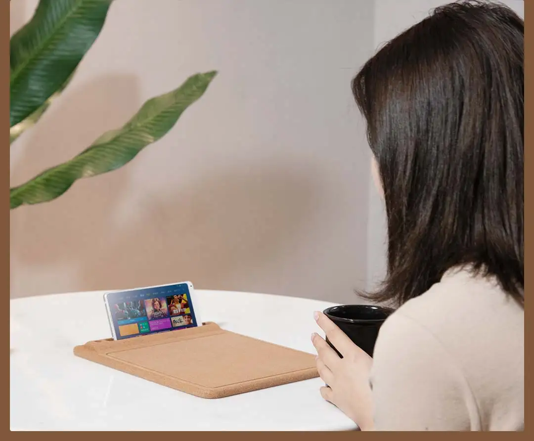 Xiaomi Mijia дубовый натуральный пробковый портативный 3D коврик для мыши термостатический комфортный инновационный держатель для мобильного телефона для офисных игр