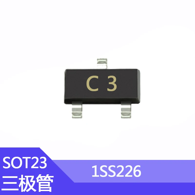 100pcs SMD Transistor 1SS226 Package SOT-23 Screen Printing C3 Power Tube 80V/100MA Transistor ISS226 1SS181 1SS184