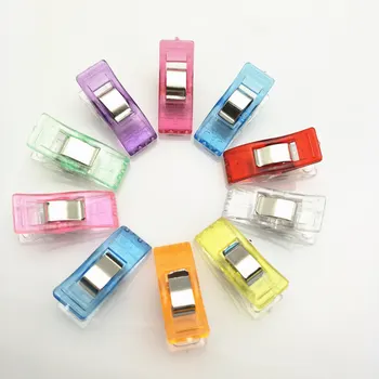 

10pcs/set Colorful Sewing Craft Quilt Binding Plastic Clips Clamps Pack For Patchwork Decoration Clamp Clothes Clip
