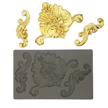 

English Garden Totem Relief Silicone Mold for Fondant Cake Decor, Cupcakes, Sugarcraft, Cookies, Cards and Clay Bakeware Tools