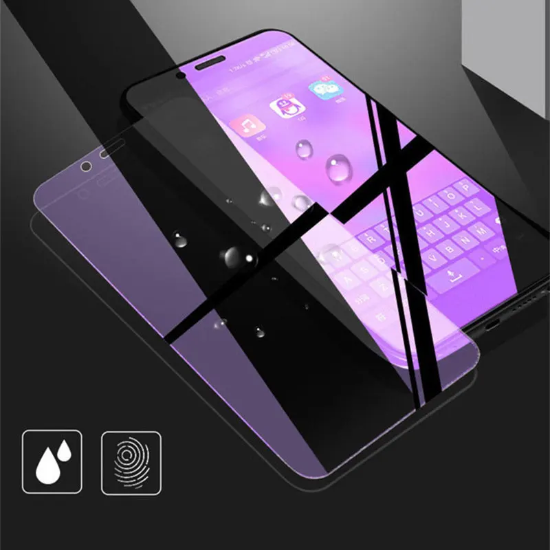 Zeallion для Xiaomi mi F1 mi x 2s 3 9 9se CC9 A3 9T 9x защита экрана анти синий светильник фиолетовый+ AG матовый 9H закаленное стекло