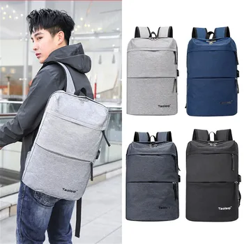 

Men Business Laptop Casual Backpack Student Bag Outdoor Travel Backpack With USB рюкзак школьный mochila feminina #40