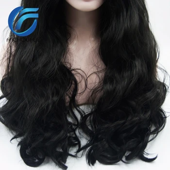 FACHOUFEE  Body Wave Lace Front Wigs for Women Black Color Synethetic Hair Glueless Lace Wigs with Natural Hairline 4