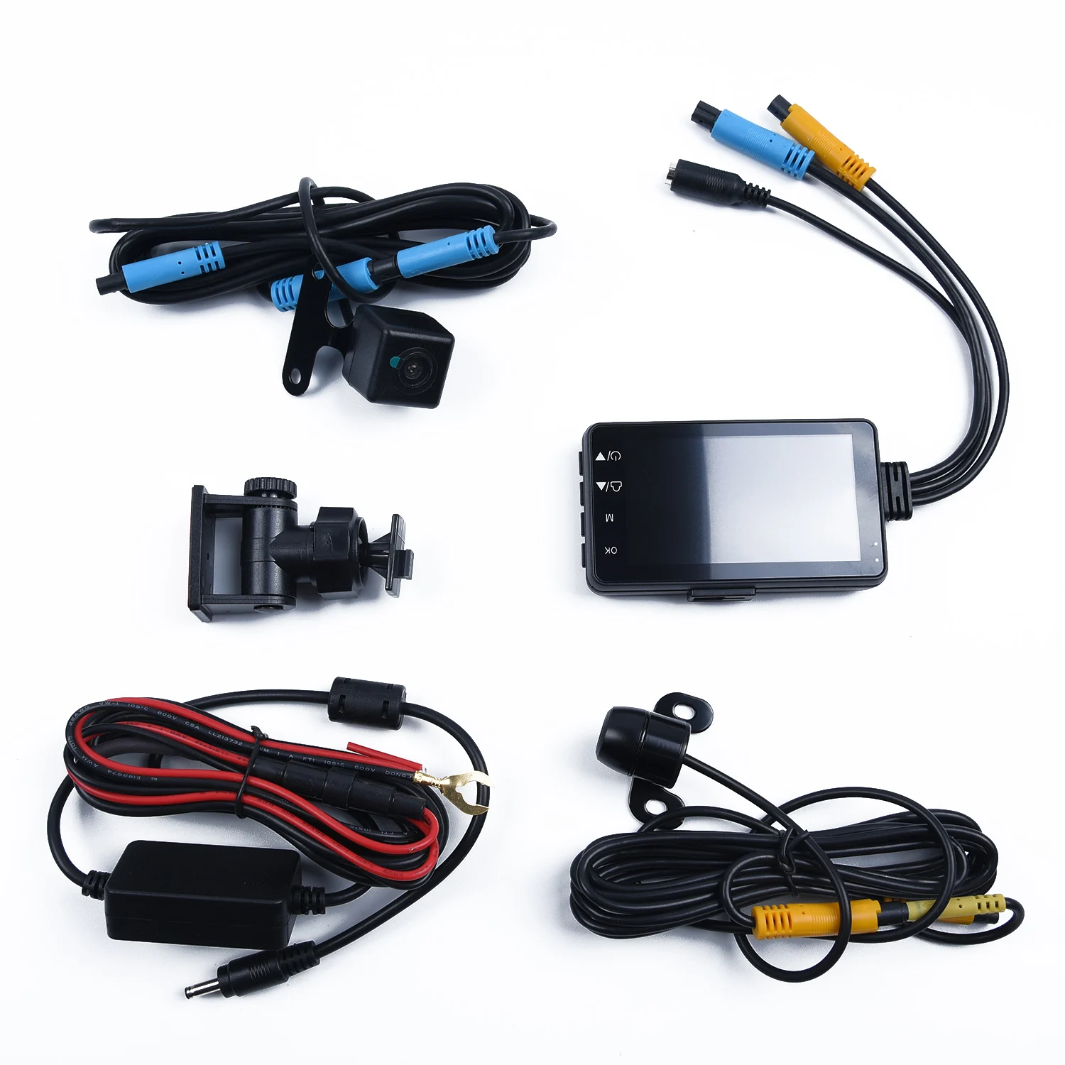 Video Cameras 3'' LCD Recorder for Motorcycle Black 1280*720P/30 ABS Action 140° wide fish-eye angle