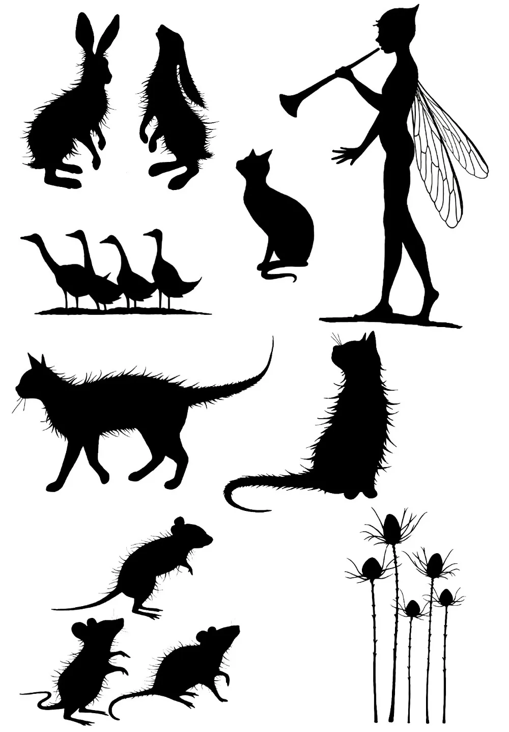 

Fairy mouse Transparent Clear Silicone Stamps for DIY Scrapbooking/Card Making/Kids Fun Decoration Supplies 2