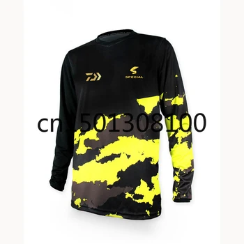 

New DAIWA CoolMax Fishing Clothing Long Sleeve Sunscreen Anti-uv Breathable Coat Summer Fishing Shirt Size XS-5XL Drop Shipping