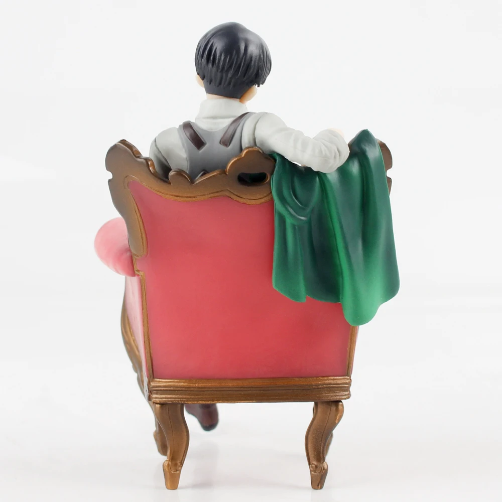 13cm Anime Attack on Titan Levi Ackerman Figur Sofa Solider Levi Sleeping Chair Ver. PVC Action Figure Model Toy Gift 10 H56385d33a01d44fb8de10f1b49d5f22eD