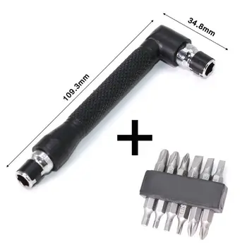 

11pcs/set Electronics Screwdriver Drill Bit Holder Connect Link Shaft Extension Multitul Hex Shank Extension Snake Bit Hand tool