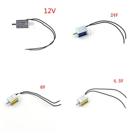 1 шт. хорошее качество DC4.5V/6 в/24 В/12 В 2 позиции 3 способ микро мини Электрический электромагнитный клапан для газового воздушного насоса