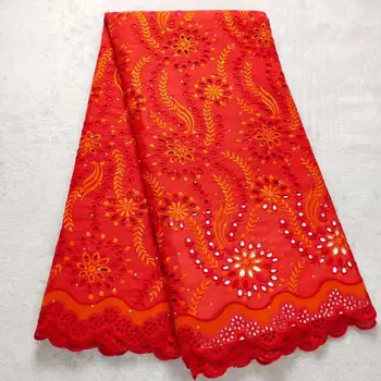 

African swiss dry lace fabrics high quality cotton lace fabric nigerian laces fabric 2020 high quality swiss voile lace 5yards