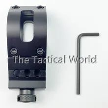 Охотничьи аксессуары 30 мм алюминиевое смещенное кольцо 45 градусов Боковое крепление 20 мм Пикатинни Крепление фонарик Фонарь винтовка ЛАЗЕР