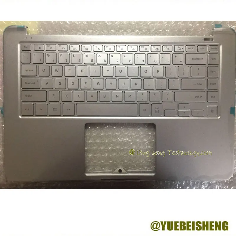 

Новая/орг для Samsung NP 900X5T NP900X5T K02 K03 Подставка для рук английская клавиатура верхняя крышка сенсорная панель, серебристый