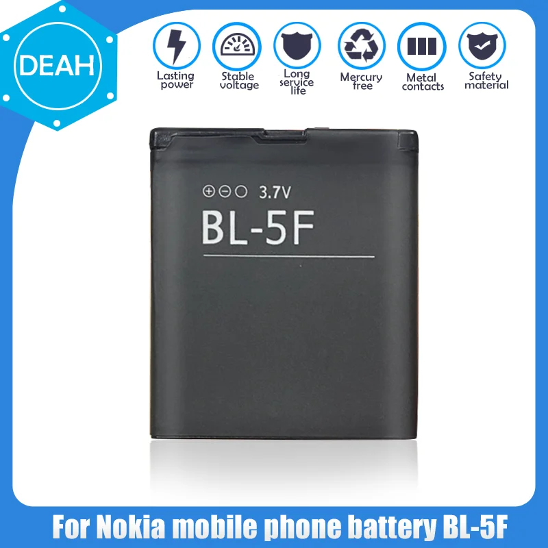 Аккумулятор для телефона Nokia N95 N96 N98 N99 N72 N78 N93i 6290 E65 6210 6210S/N 6710N | Электроника