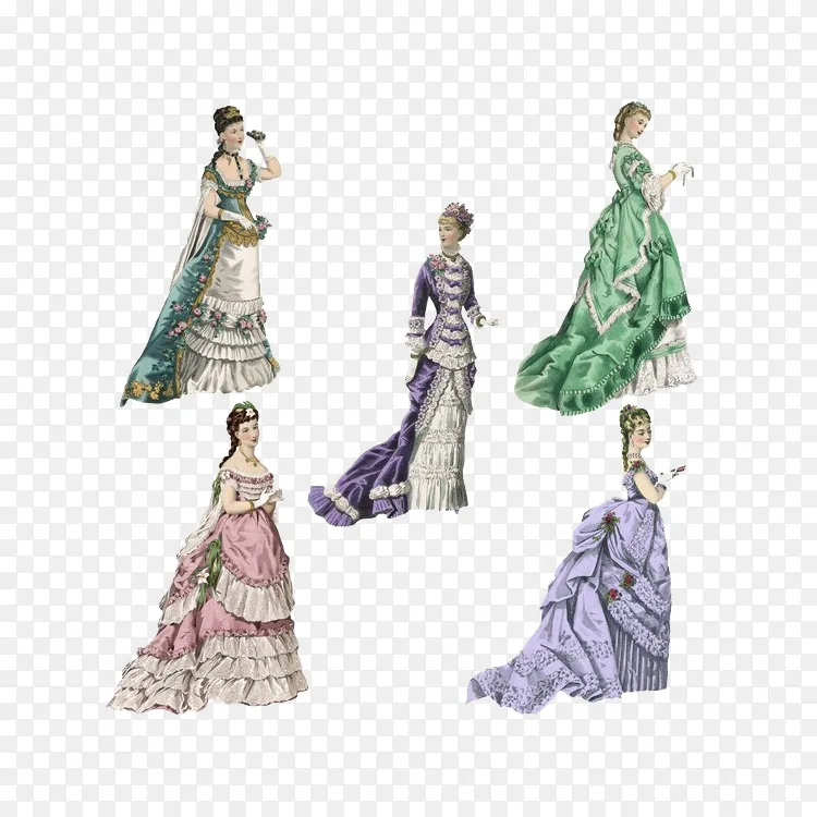 欧洲长袍t恤服装礼服手绘欧式贵族服装png图片素材免费下载 图片编号 Png素材网