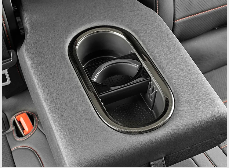 Lsrtw2017 для Volkswagen Vw T-roc, автомобильная задняя рамка для чашки Armreset, аксессуары для интерьера,,,, Abs