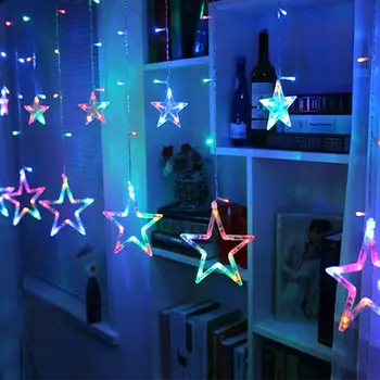 

Fairy String Curtain Garden Romantic 138LED Durable Festival Fairy String Light Super Bright Fairy Light Yard LED Lights