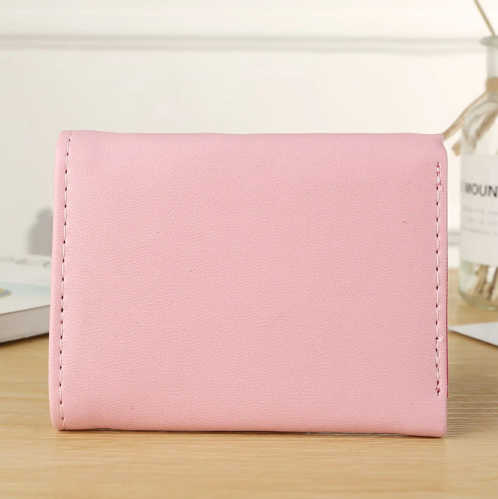 Women Wallets Fashion Small Wallet PU Matte Leather Purse Female Short Wallet Coin Clutch Coin Purse Credit Card Handbag#1119