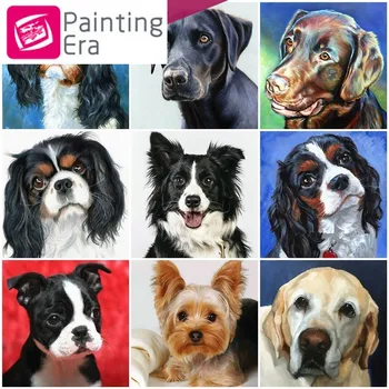 

2020 Era Dog Full Square Diamond Embroidery Sale 5D DIY Diamond Painting Dog Animal Rhinestone Picture Diamond Mosaic DropShip