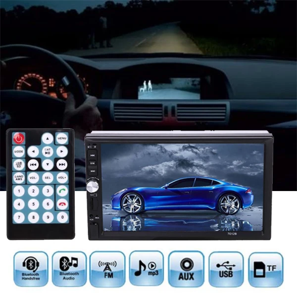 Vehemo FM/USB/AUX автомобильный MP5 плеер Поддержка авто MP5 плеер умный автомобиль MP5 плеер 2DIN Bluetooth 7"
