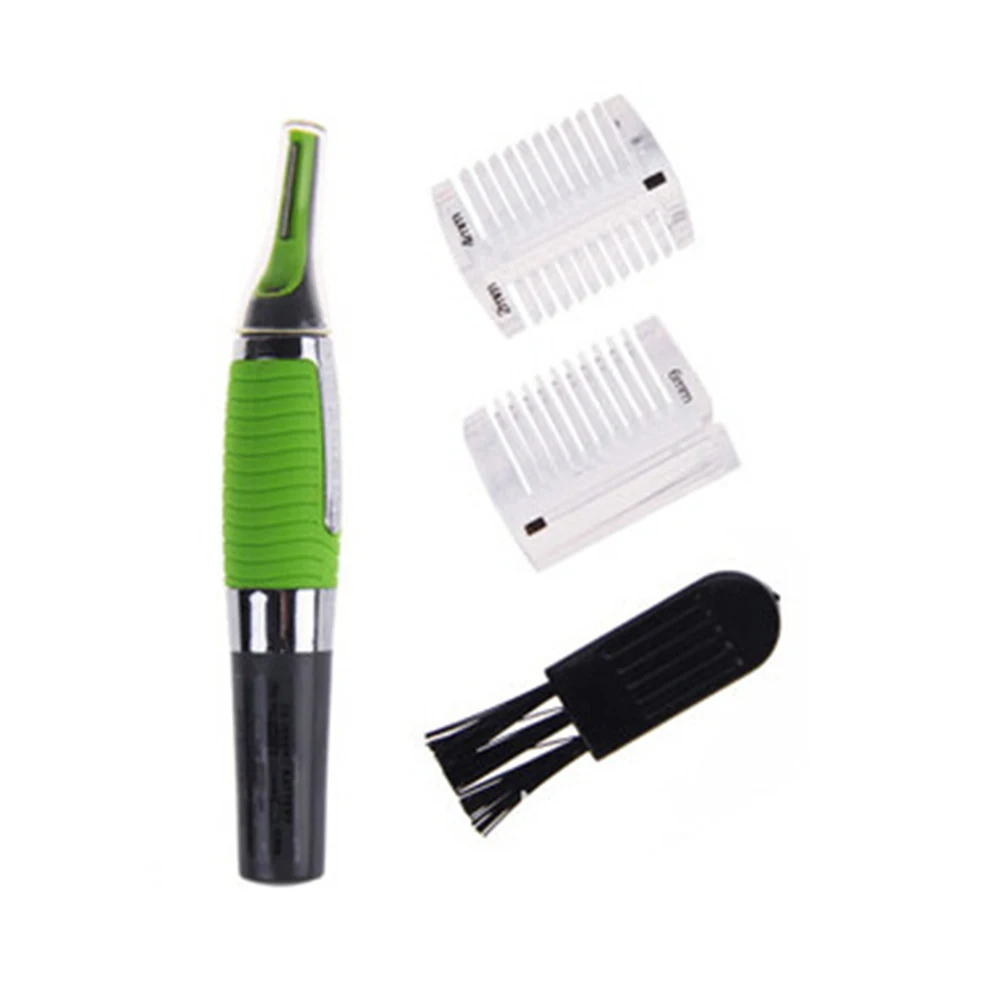 

Multifunctional Eyebrow Ear Nose Trimmer Green Removal Clipper Shaver Personal Electric Face Care Hair Trimer With LED Light