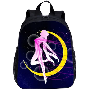 

Mini Backpacks Kids Girls Cartoon Anime Sailor Moon 3D Printing Bookbag 13 Inch School Bag Shoulder Bag Satchel Mochila Escolar