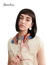 

2022 Summer Women Irregular Embroidered Koi Fish Short Sleeve Shirt