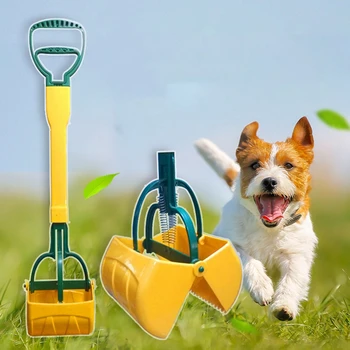 

Dog Cat Waste Scoop with Long Handle,Pet Pooper Scooper to Removal Pick Up Poop Easily for Dogs, Color Random Pet Products