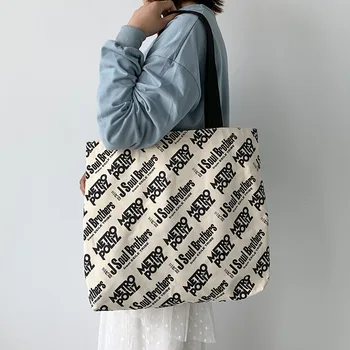 

Large Capacity Canvas Tote Bags for Women 2020 Thickened Cotton Cloth Shoulder Shopping Bag Letter Zipper Eco Ladies Hand Bags