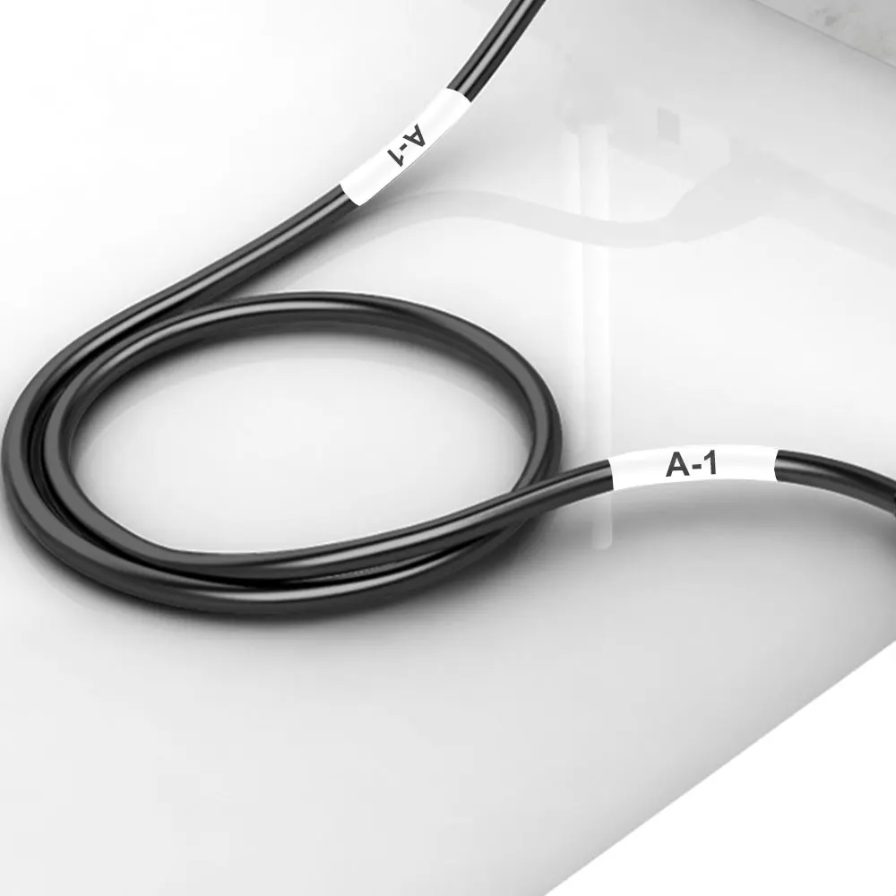 Absonic 9 мм черный на белом IND виниловая этикетка для DYMO Rhino 18443 этикеточная лента