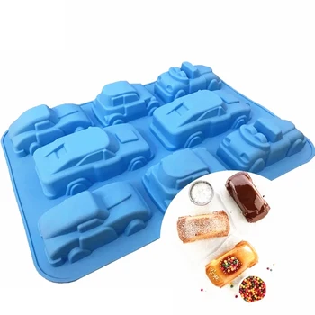 

8 hole creative car Silicone cake mold, silicone chocolate mold