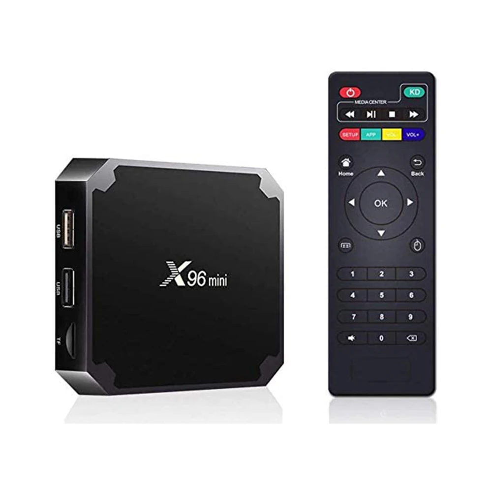 

2020 Upgraded Android TV Box X96 Mini Android 9.0 TV Box 1GB RAM 8GB ROM Support 2.4G WiFi 100M Ethernet 3D/4K HD Android Box