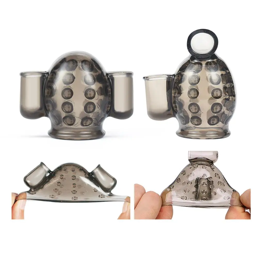 Penis Vibrator 12 Frequency Glans Ring Cock Sleeve Glans Stimulation Glans Trainer Erection Male Masturbation Penis Massagers